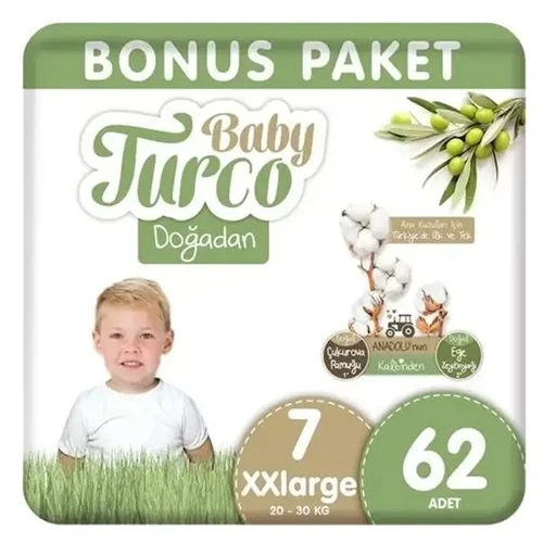 Doğadan Bebek Bezi Bonus Paket No:7 62 Adet ürün görseli 1