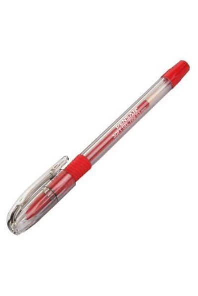 Pensan Tükenmez Kalem Soft Gel Fine Kırmızı 0.5 Mm 2420 (12 Li Paket) ürün görseli 1