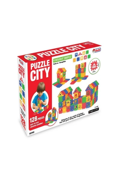 Dede Oyuncak Puzzle City Lego 128 Parça 03703 ürün görseli 1