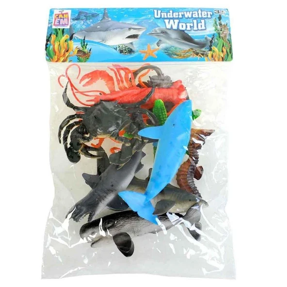 Canem Oyuncak Pvc De Deniz Hayvanları Set 555B-10 ürün görseli 1