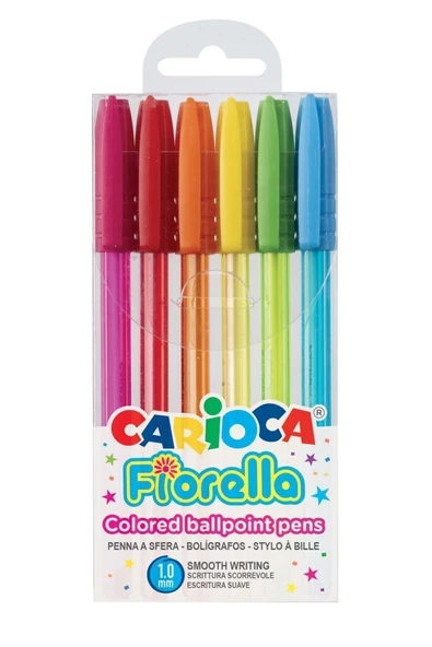 Carioca Tükenmez Kalem Fiorella 6 Renk 42774 ürün görseli 1