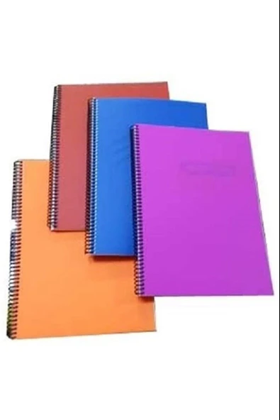 Gıpta Eko Spiralli Plastik Kapak A4 60 Yaprak Kareli Defter 4176 (2 Li Paket) ürün görseli 1