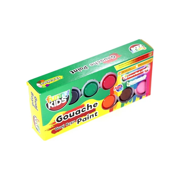 Funny Kids Guaj Boya 25 Ml X 12 Renk Set 025-05684 ürün görseli 1