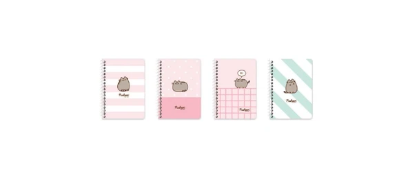 Keskin Color Bloknot Not Defteri Spiralli Pusheen A6 80 Yaprak Çizgili 140400-10 (36 Lı Paket) ürün görseli 1