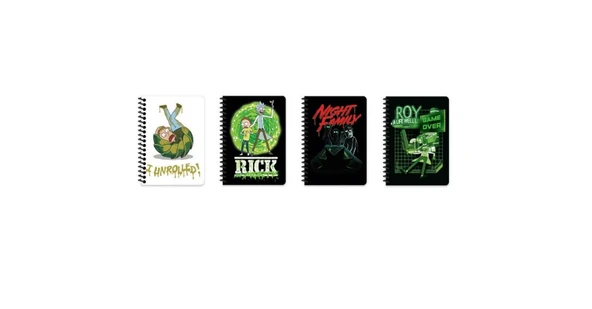Keskin Color Bloknot Not Defteri Spiralli Rick And Morty A6 80 Yaprak Çizgili 140400-11 (36 Lı Paket) ürün görseli 1