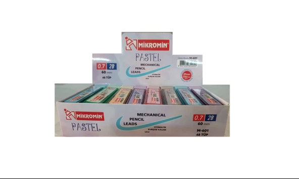 Mikro Min (Versatil Kalem Ucu) Pastel 60 Mm 0.7 Mm M-601 (48 Tüp) ürün görseli 1