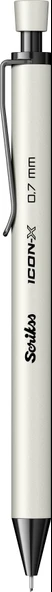 Scrikss Versatil Kalem (Mekanik Kurşun Kalem) Icon-X Metal 0.7 Mm Beyaz (12 Li Paket) ürün görseli 1