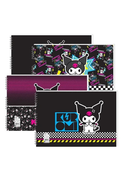 Keskin Color Kuromi Resim Defteri Spiralli 17X25 Cm 15 Yaprak 300115-12 (Karışık Renk 1 Adet) ürün görseli 1