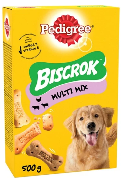 Pedigre Biscrok Multi Mix 500 gr Köpek Ödül Bisküvi Köpek Ödül Maması ürün görseli 1