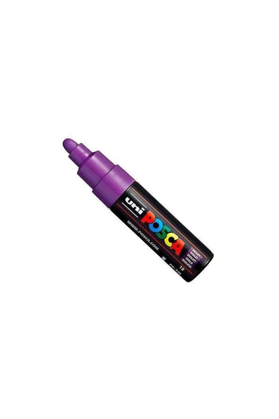 Uni-Ball Posca Su Bazlı Boyama Kalemi 4.5-5.5 Mm Poster Markörü Mor pc-7m (6 Lı Paket) ürün görseli 1