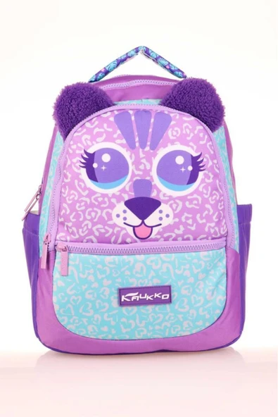 Kaukko Kids Okul Sırt Çantası Cute Face Tiger L5144 ürün görseli 1