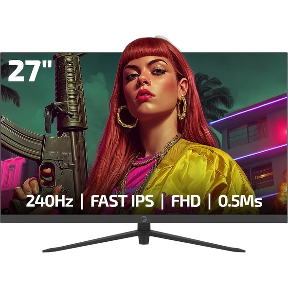 GAMEPOWER Sonic V40 27'' 240Hz 0.5ms Fast IPS Fhd Rgb Gaming Monitör (Sıfır Ölü Piksel Garantili) ürün görseli 1
