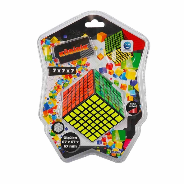 Sunman Oyuncak Oyun Sabır Küpü Rubik 7X7 7Cm S01000543 ürün görseli 1