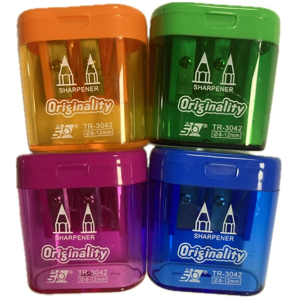 Bafix Originality Kalemtraş Çift Hazneli Tr-3042 (24 Lü Paket) ürün görseli 1