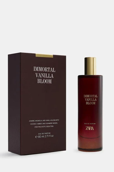 ZARA IMMORTAL VANILLA BLOOM EDP 80ML (2.71 FL. OZ). - Resim 2