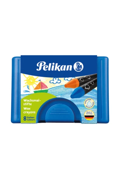 Pelikan Mum Boya Suyla Çözünen 8 Renk Plastik Kutu p-722959 ürün görseli 1