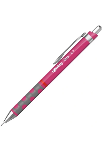Rotring Versatil Kalem (Mekanik Kurşun Kalem) Tikky Rd Ahududu Pembe 0.7 Mm 2214581 (12 Li Paket) ürün görseli 1