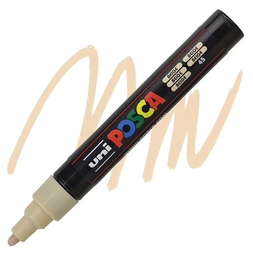 Uni-Ball Posca 1.8-2.5 Su Bazlı Poster Boyama Kalemi Markörü Bej Pc-5M (6 Lı Paket) ürün görseli 1