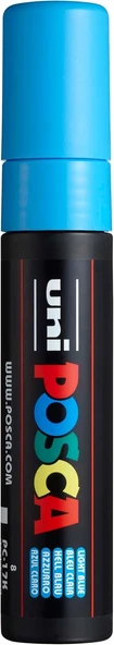 Uni-Ball Poster Boyama Kalemi Markörü Posca 15.0 Su Bazlı Açık Mavi Pc-17K (5 Li Paket) ürün görseli 1