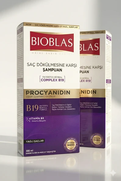 Bioblas Procyanidin Şampuan - Yağlı Saçlar İçin 2'li Fırsat Paketi ürün görseli 1