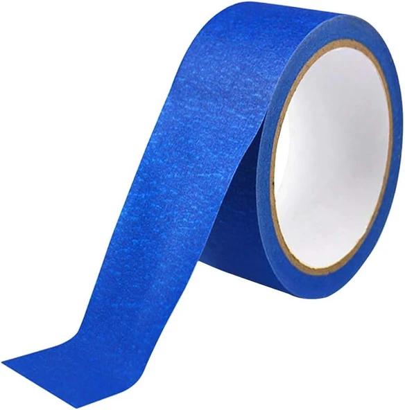 Cassa Krepe Maskeleme Bandı Tape Mavi 50 Mm X 25 Metre 9642 ürün görseli 1