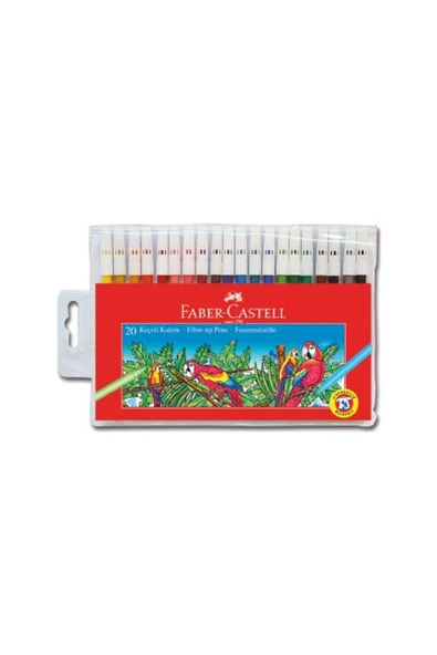 Faber-Castell Keçeli Boya Kalemi Yıkanabilir 20 Renk 5067 15512 ürün görseli 1