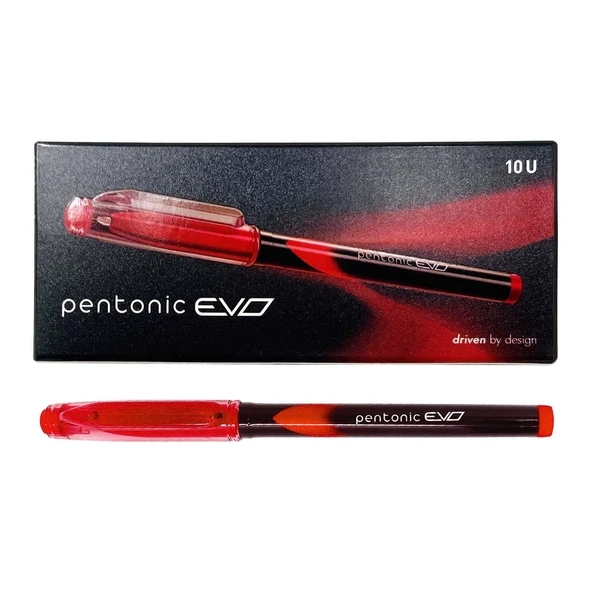 Pentonic Roller Kalem Evo 0.7 Mm Kırmızı (10 Lu Paket) ürün görseli 1