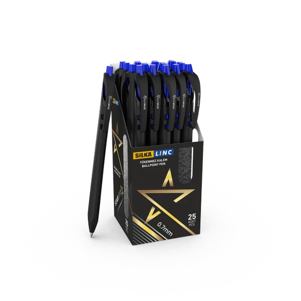 Silka Linc Tükenmez Kalem Starone 0,7 Mm Mavi Art.451 (25 Li Paket) ürün görseli 1