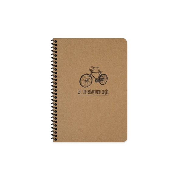 Keskin Color Spiralli Sert Kapak Kraft Tag Defter A5 80 Yaprak Çizgisiz 410360-99 ürün görseli 1