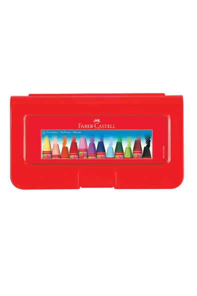 Faber-Castell Pastel Boya 12 Renk Plastik Kutu 5281 125112 ürün görseli 1