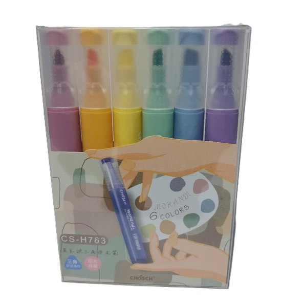 Bafix Fosforlu Kalem (İşaret Kalemi) Kalem Tipi Chosch 6 Renk Blister Cs-H763 ürün görseli 1