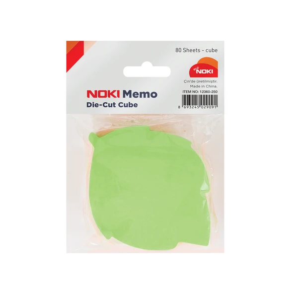 Noki Memo Yaprak Şekilli 5 Renk 80 Yaprak Yapışkanlı Not Kağıdı No:12360 ürün görseli 1