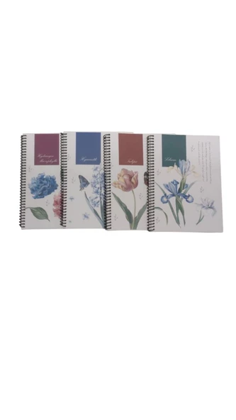 Dilman Botanik Serisi Not Defteri Kitap Kağıdı 16X22Cm 60 Yaprak Kareli 6442 (Karışık Renk 1 Adet) ürün görseli 1