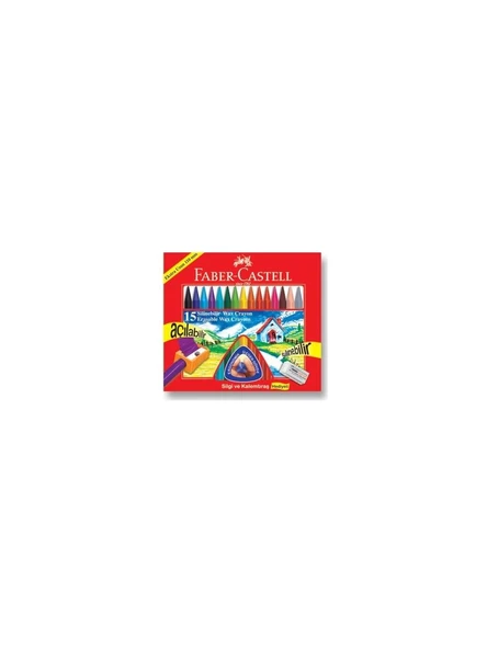 Faber-Castell Silinebilir Mum Boya 15 Renk 5281 122715 ürün görseli 1