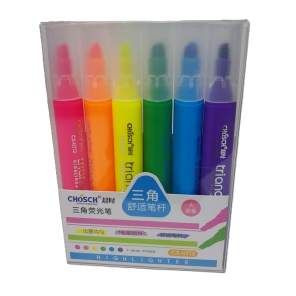 Bafix Fosforlu Kalem (İşaret Kalemi) Kalem Tipi Chosch 6 Renk Blister Cs-H712 ürün görseli 1