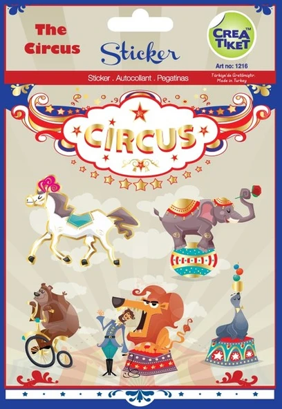 Crea Tiket Ceraworld Şeffaf - Efektli Çıkartma Sirk 1216 ürün görseli 1