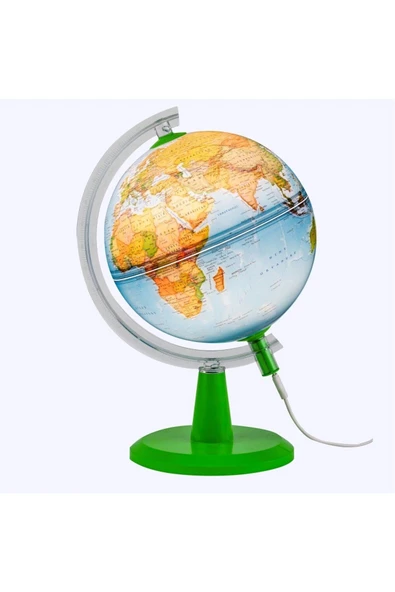 Gürbüz Küre İngilizce Işıklı (Fiziki+Siyasi) 20 Cm 47201 ürün görseli 1