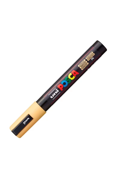 Uni-Ball Posca 1.8-2.5 Su Bazlı Boyama Markör Kalem Poster Markörü Kayısı N Pc-5M (6 Lı Paket) ürün görseli 1