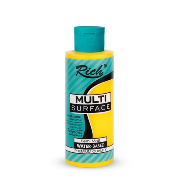 Rich Multi Surface Akrilik Boya 120 Cc Sarı 2129 ürün görseli 1