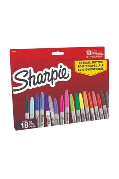 Sharpie Permanent Markör Kalem Fine 18 Renk 2204015 ürün görseli 1
