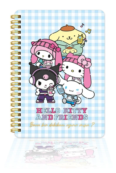 Vj Victoria'S Journals Hello Kitty Journal Sert Kapak Spiralli Günlük 524-1890 ürün görseli 1