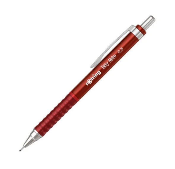 Rotring Okul Seti Versatil Kalem Tikky Retro 0.5+Min Silgi Hediyeli Kırmızı ürün görseli 1