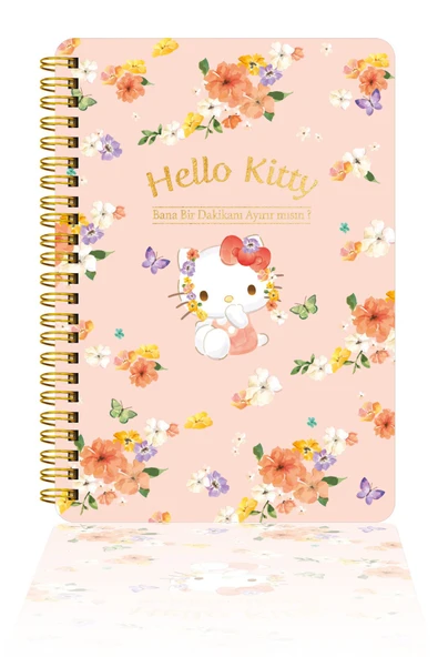 Vj Victoria'S Journals Hello Kitty Journal Sert Kapak Spiralli Günlük 524-1893 ürün görseli 1