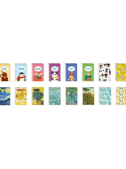 Lilamor Bloknot Minik Mutlu Mini 5X7,5Cm 110 Sayfa (108 Li Paket) ürün görseli 1