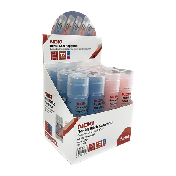 Noki Stick Yapıştırıcı Renkli 40 Gram 3540 (12 Li Paket) ürün görseli 1