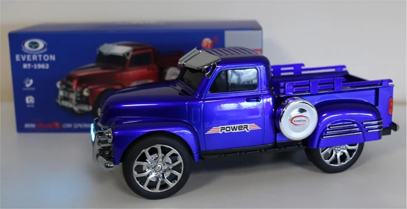 Everton Mavi (Blue) Arabalı Bluetooth Nostaljik Radyo Fm/ Rt-1962 ürün görseli 1