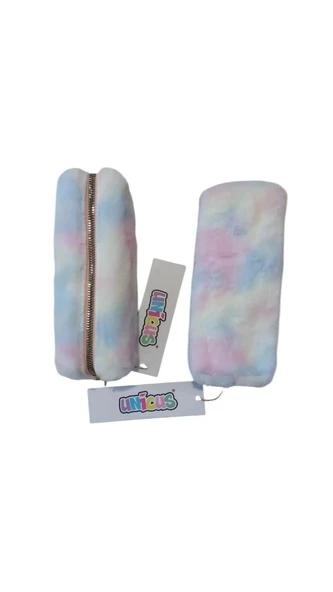 Unicus Kalem Çantası Gökkuşağı Yumoş Peluş Uncs-1027 (Karışık Renk 1 Adet) ürün görseli 1