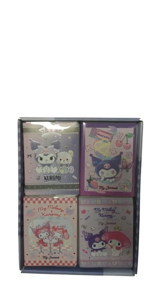 Bruno Visconti Vj Kuromi Mini Journal Not Defteri A6 128 Sayfa 80 Gram 525-2213 (16 Lı Paket) ürün görseli 1