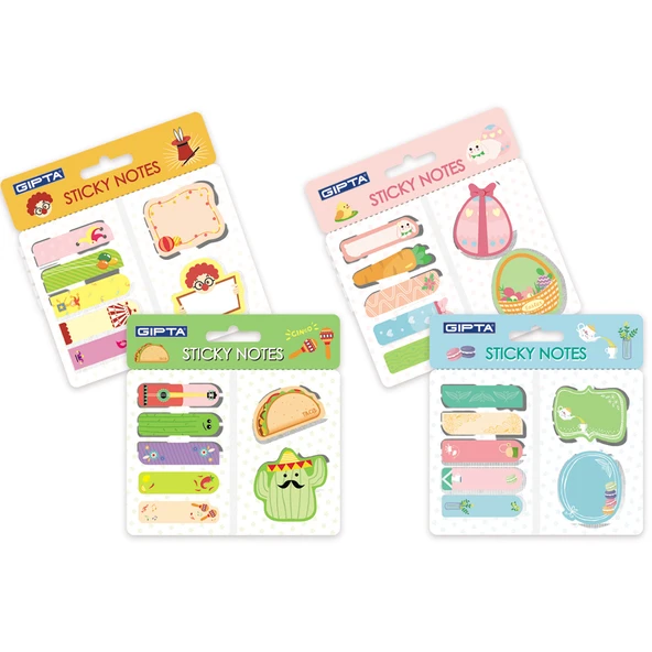 Gıpta Yapışkan Not Kağıdı Desenli Set K0120 (48 Li Paket) ürün görseli 1