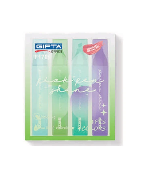 Gıpta Fosforlu Kalem Pickpen Shine 4 Renk Set Açık Renk F170900 ürün görseli 1